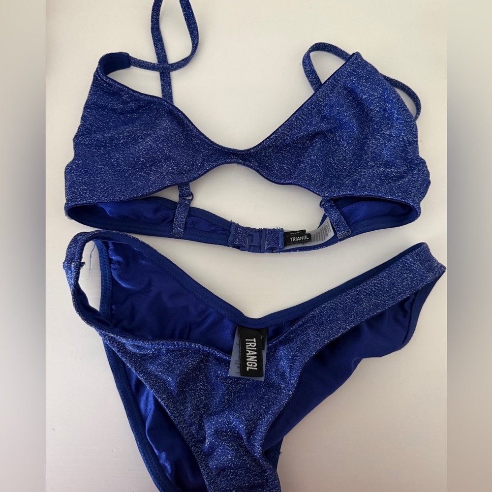 Triangl Sparkling Blue Bikini Top